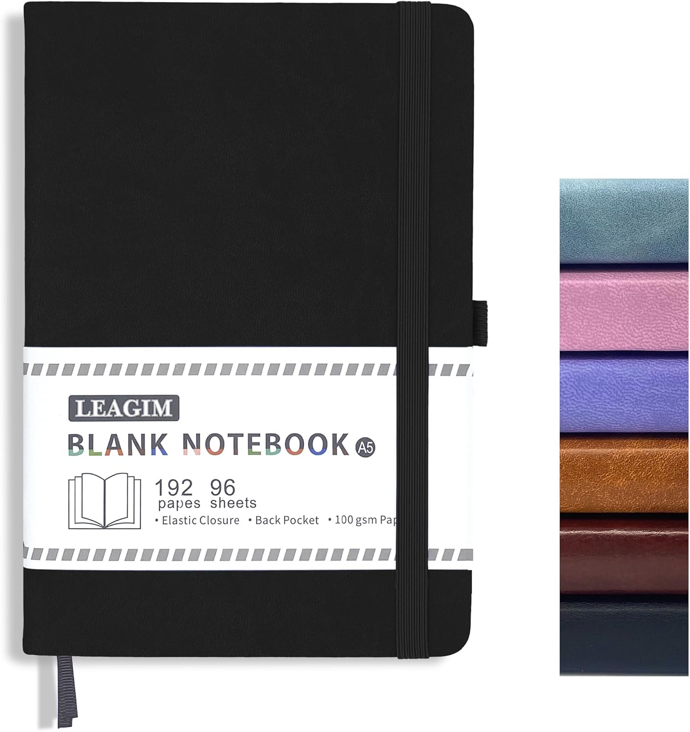 Leatherwork Books - Blank Journal Notebook A5 192 Pages