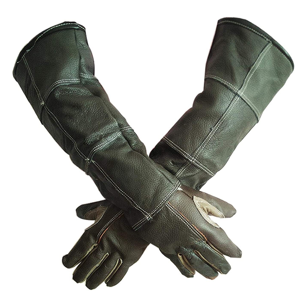 Leatherwork Training - Thicken Leather Anti-bite gloves tactical animal
