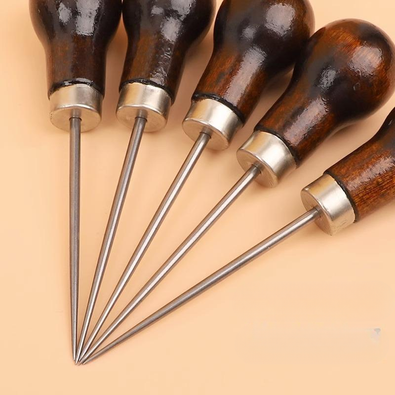 Wooden Hole Punch Tool for Lea - Leatherwork Punch recensione e prezzo