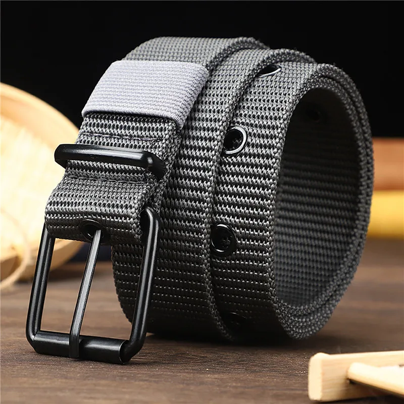 New Men Belt Porous Canvas Pin - Leatherwork Eyelets recensione e prezzo