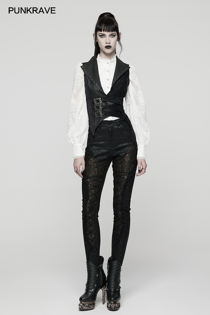 PUNK RAVE Women's Punk Leather - Leatherwork Eyelets recensione e prezzo