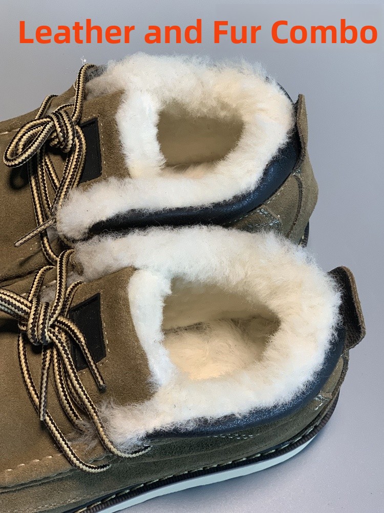 Men's  Boots Fur Lined Thick B - Leather Work Youtube recensione e prezzo
