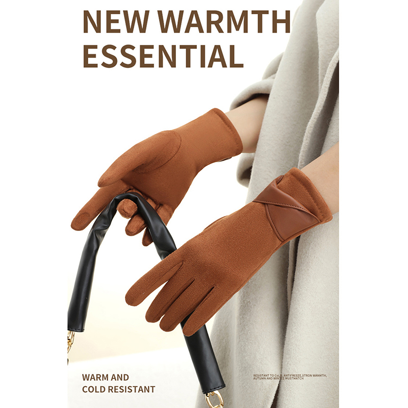 1 Pair Suede Gloves For Women  - Leather Work Winter Gloves recensione e prezzo