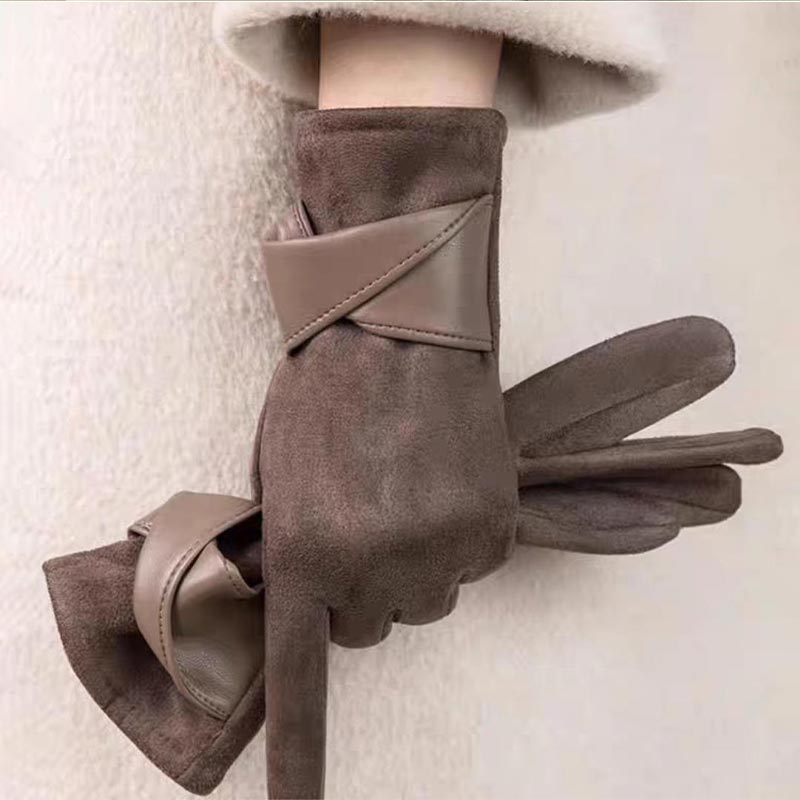 1 Pair Suede Gloves For Women  - Leather Work Winter Gloves recensione e prezzo