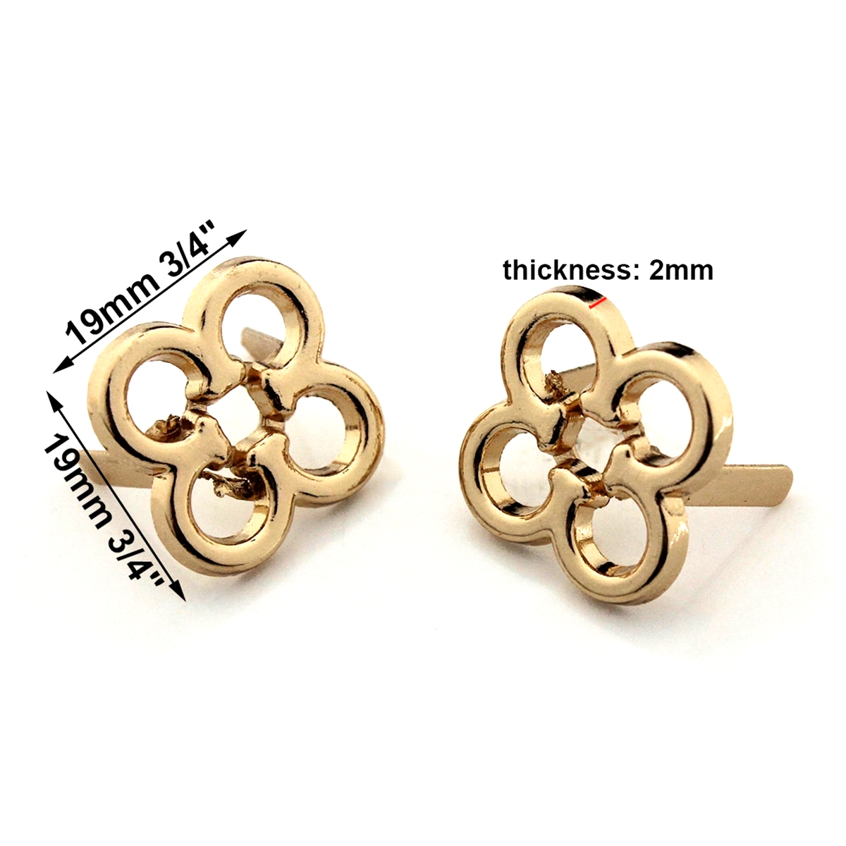 2pcs Metal Flower Shape Decora - Leatherwork Flowers recensione e prezzo