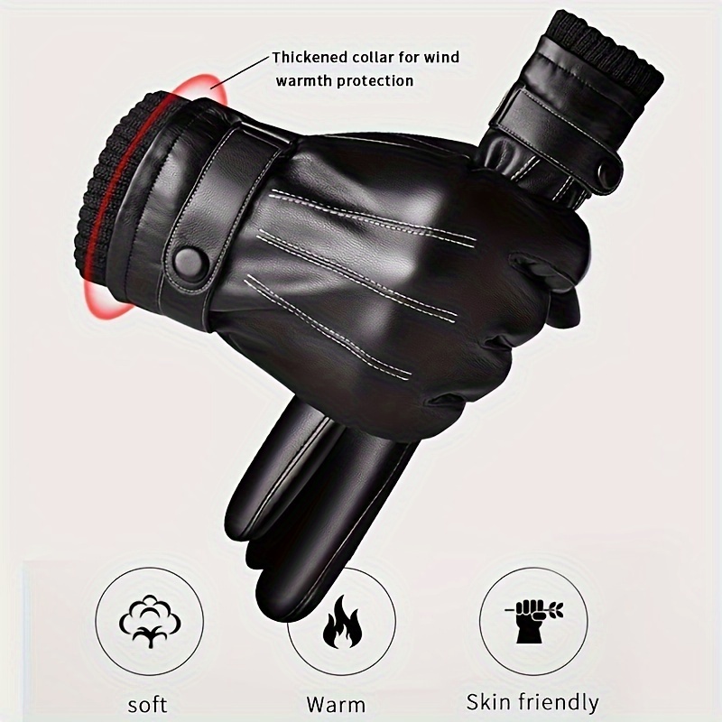 1Pair Winter Gloves Warm Drivi - Leather Work Winter Gloves recensione e prezzo