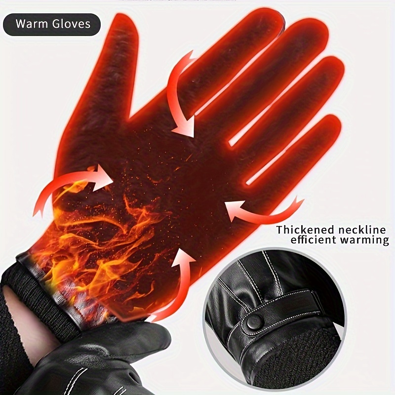 1Pair Winter Gloves Warm Drivi - Leather Work Winter Gloves recensione e prezzo