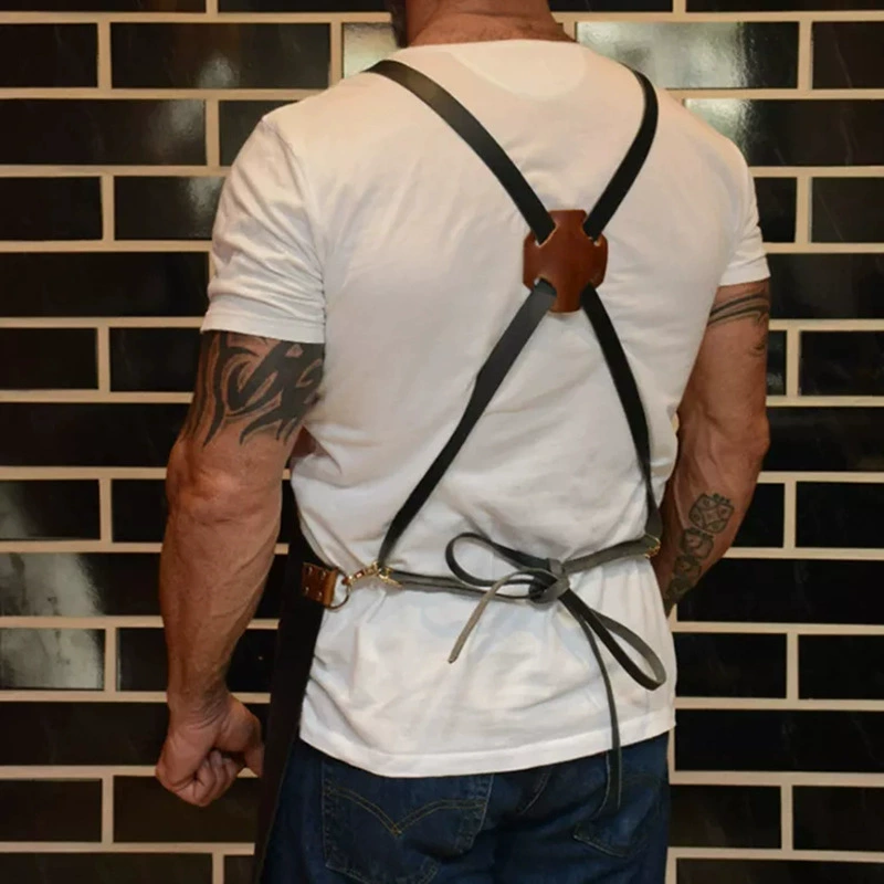 Apron Kitchen Outdoor Barbecue - Leatherwork Products recensione e prezzo