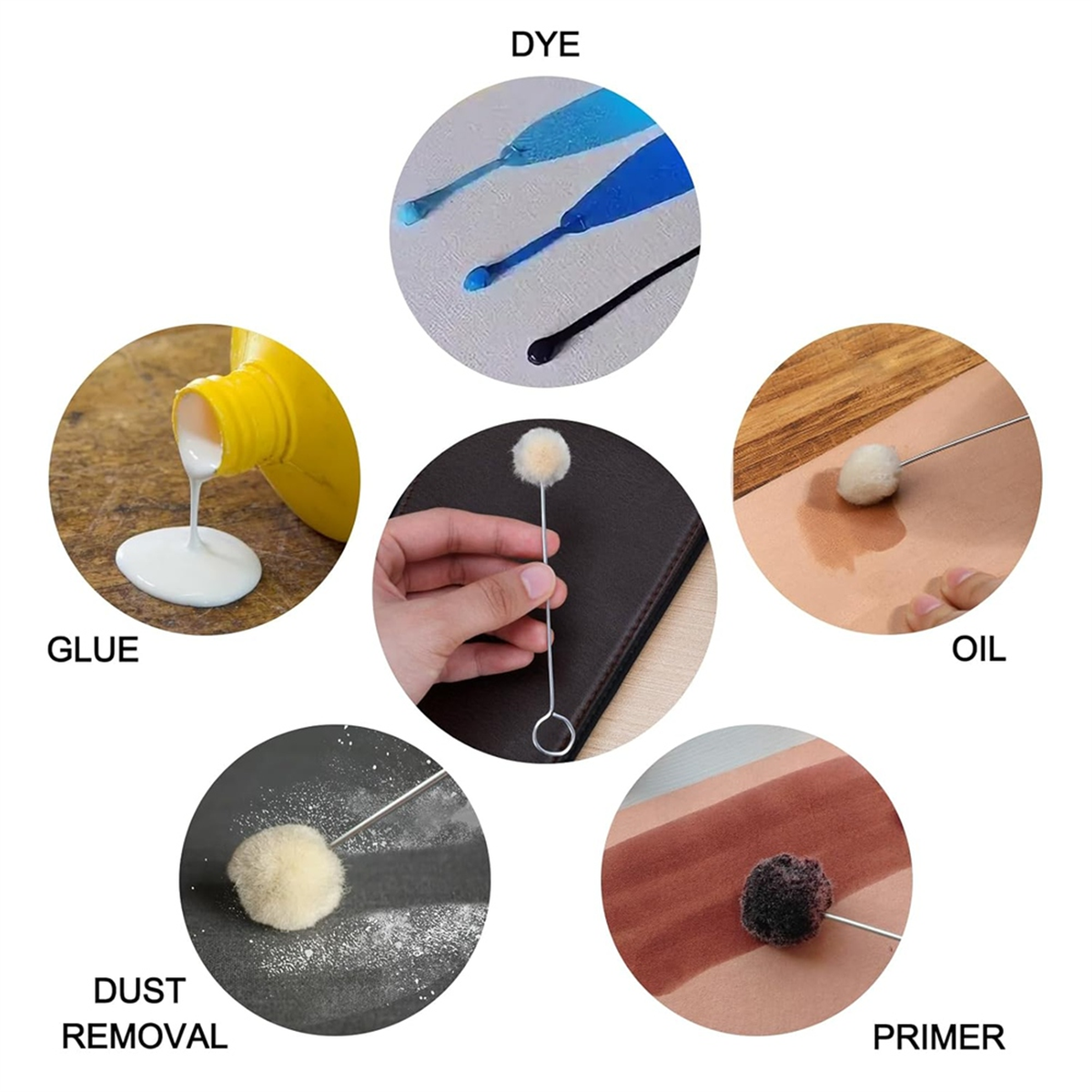 Y31A 200 Pcs Wool Daubers for  - Leatherwork Craft recensione e prezzo