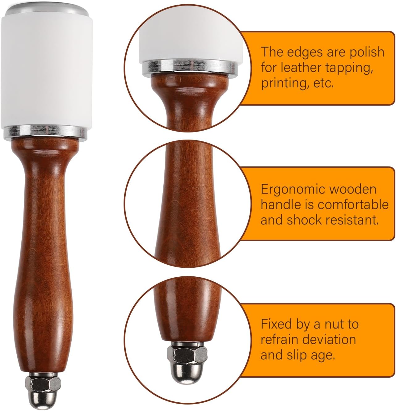 Leather Carving Hammer Nylon H - Leatherwork Products recensione e prezzo
