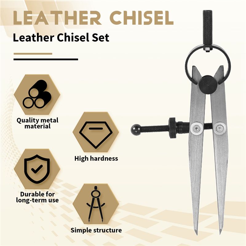 [NEW!A93G】 Leather Chisel Set, - Wing Divider Stitch recensione e prezzo