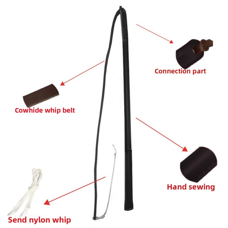 Leather Crack Whip - Dog Train - Leatherwork Training recensione e prezzo