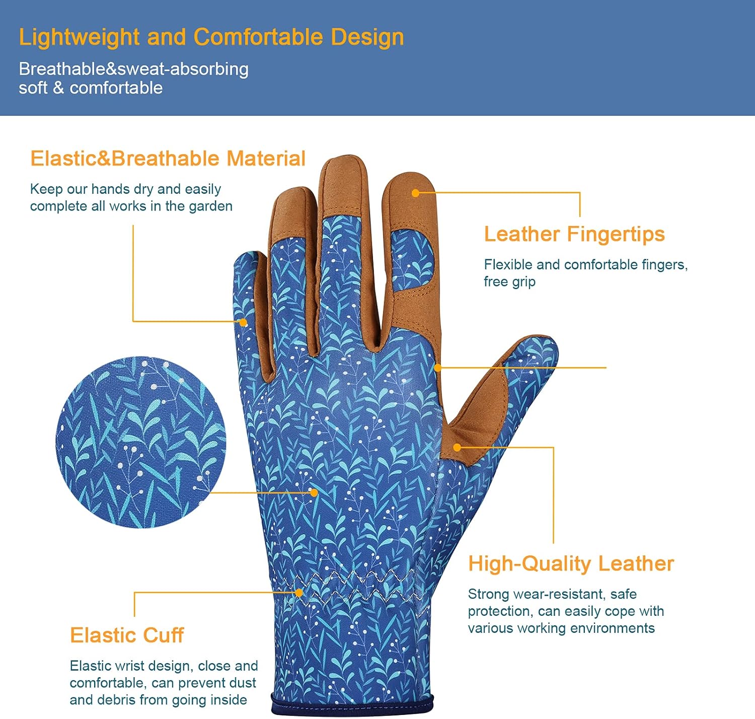 Women's Leather Gardening Glov - Leatherwork Products recensione e prezzo