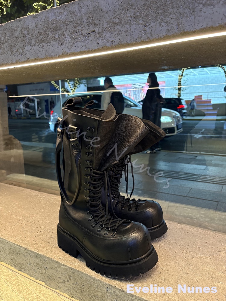 Retro Genuine Leather Motorcyc - Leather Work Boots recensione e prezzo