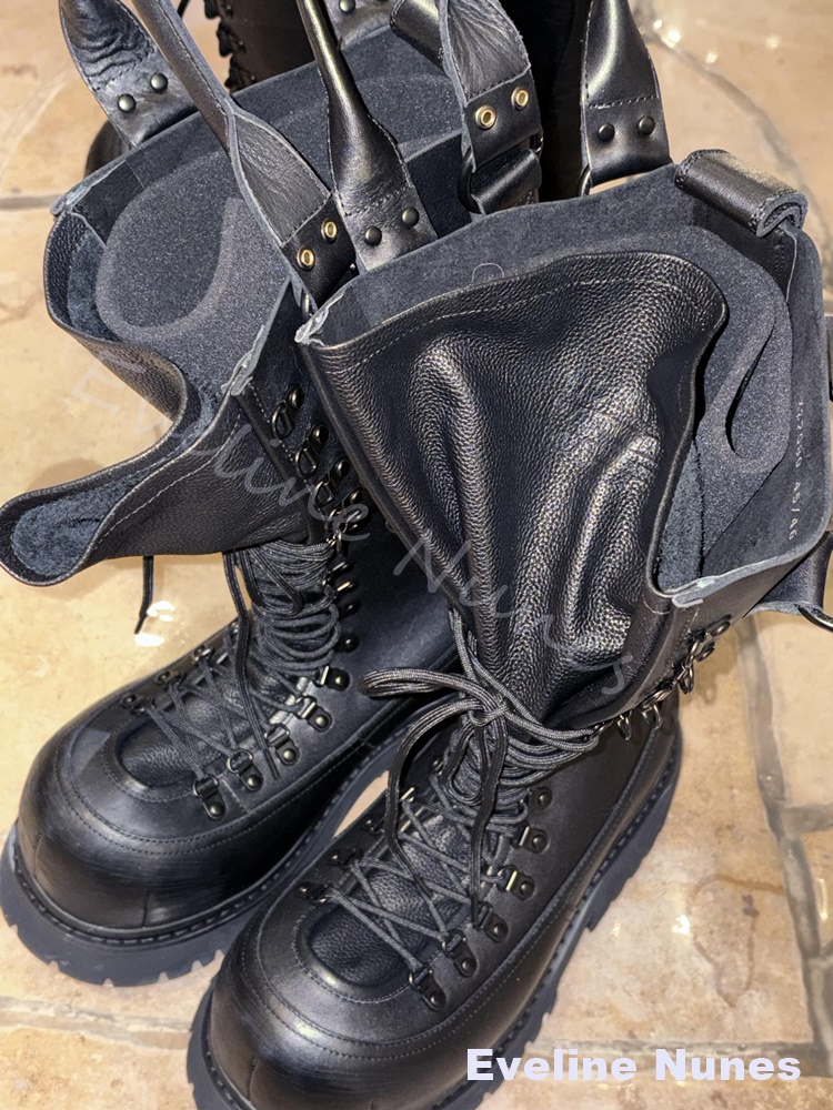 Retro Genuine Leather Motorcyc - Leather Work Boots recensione e prezzo
