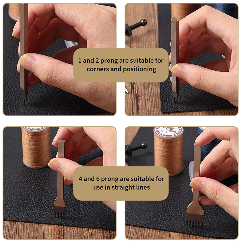 A64Z Leather Chisel Set, Prong - Wing Divider Stitch recensione e prezzo