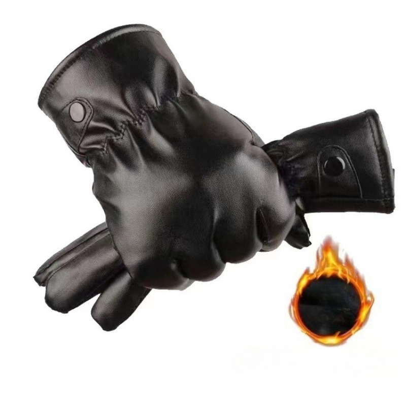 Winter Fashion Black PU Leathe - Leather Work Winter Gloves recensione e prezzo