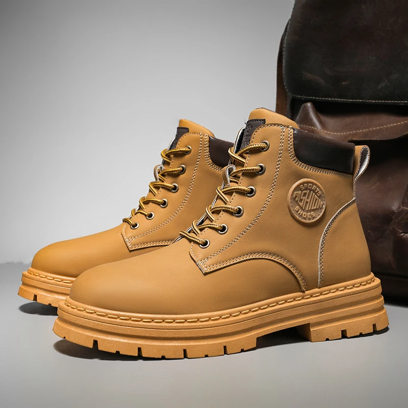 Men's High Top Boots Outdoor W - Leather Work Boots recensione e prezzo