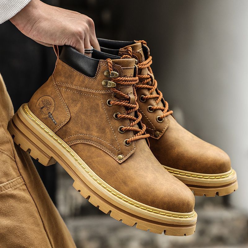 Fashion Men Boots Spring Comfo - Leather Work Boots recensione e prezzo