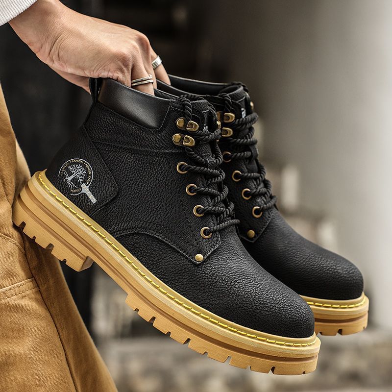 Fashion Men Boots Spring Comfo - Leather Work Boots recensione e prezzo