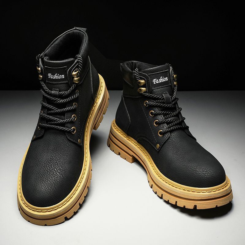 Fashion Men Boots Spring Comfo - Leather Work Boots recensione e prezzo