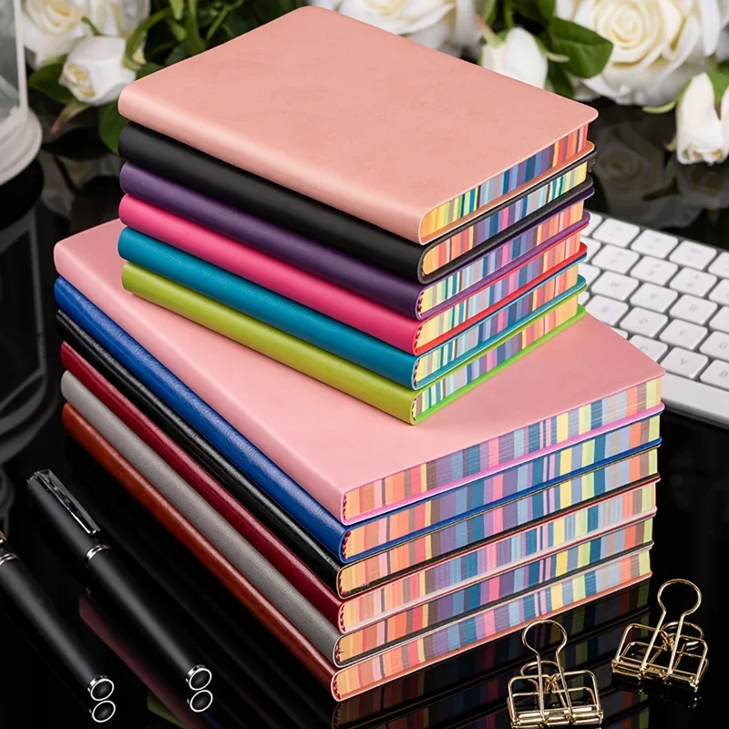 1pc Soft Leather Cover Rainbow - Leather Work Diary Covers recensione e prezzo