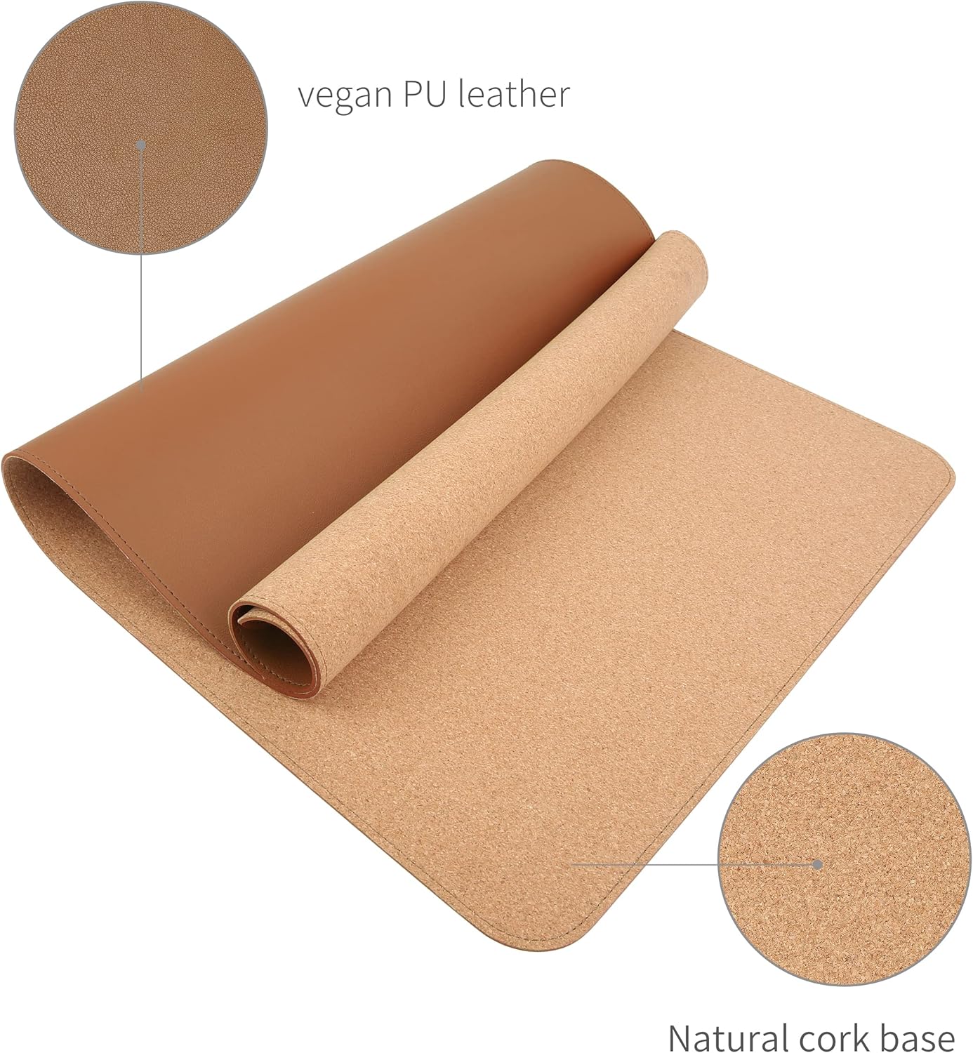 Large Dual-Sided Desk Pad, Nat - Leatherwork Products recensione e prezzo