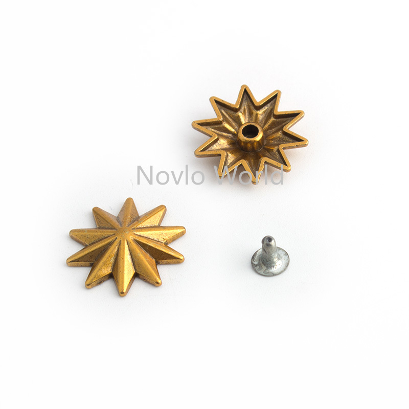 10-50-200pcs 20mm Old Gold Met - Leatherwork Flowers recensione e prezzo