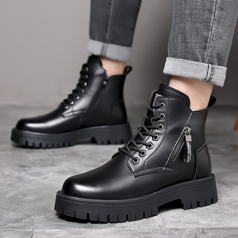 Men Classic Genuine Leather Bo - Leather Work Boots recensione e prezzo