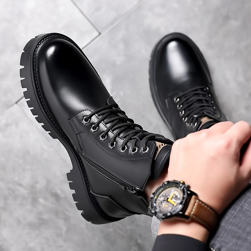 Men Classic Genuine Leather Bo - Leather Work Boots recensione e prezzo