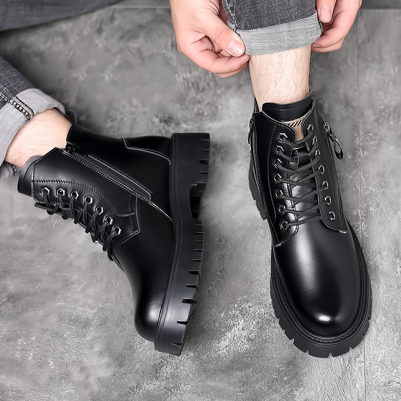 Men Classic Genuine Leather Bo - Leather Work Boots recensione e prezzo