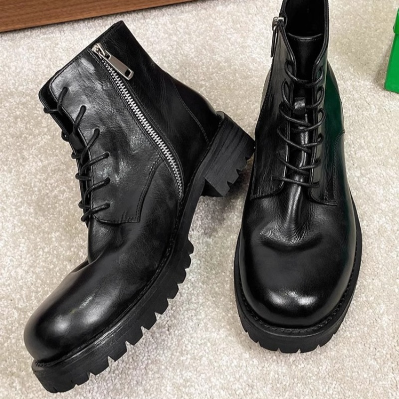 British Fashion Men's Ankle Bo - Leather Work Boots recensione e prezzo