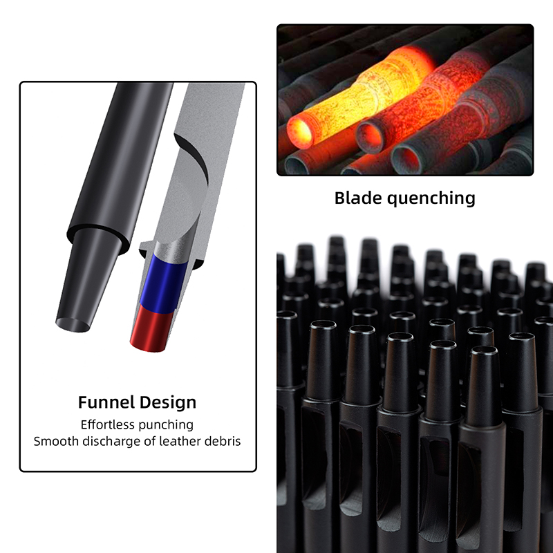 WUTA 1-10pcs Plating Titanium  - Leatherwork Punch recensione e prezzo