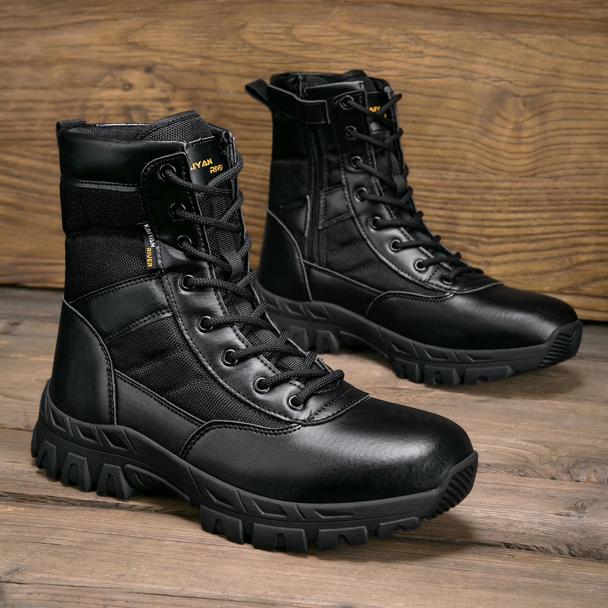 Men's Outdoor Hiking Shoes Hig - Leather Work Boots recensione e prezzo