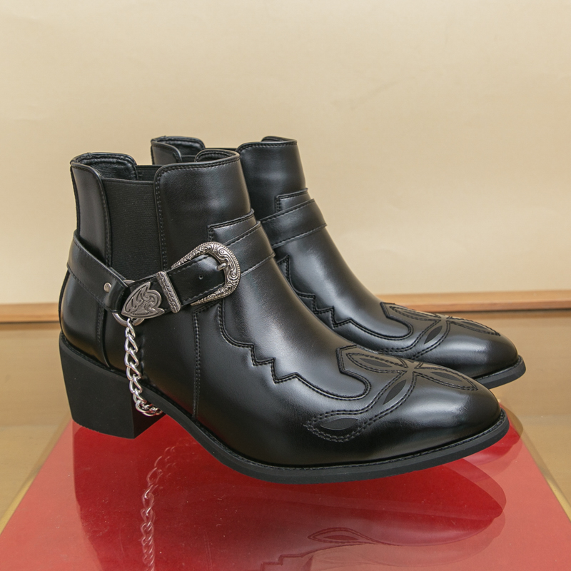 Men's Pointed Toe Ankle Boots  - Leather Work Boots recensione e prezzo