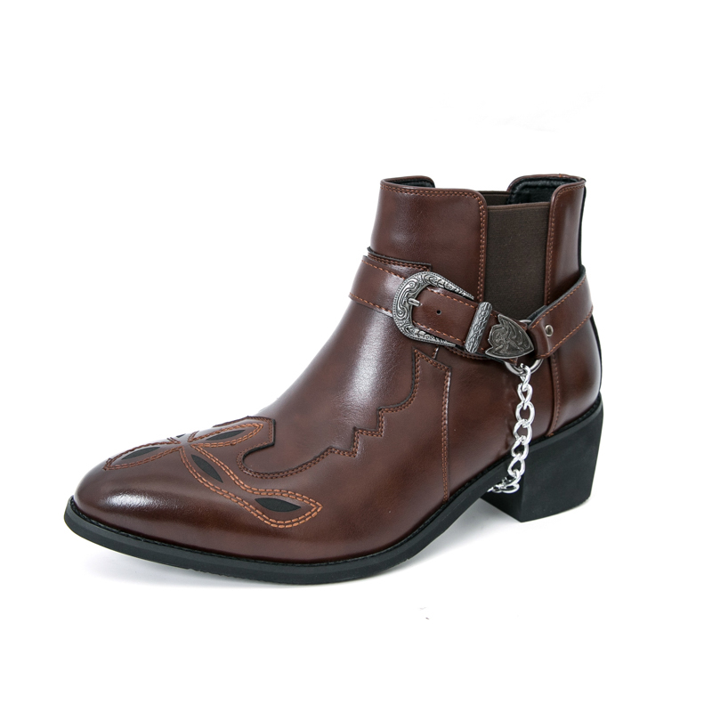 Men's Pointed Toe Ankle Boots  - Leather Work Boots recensione e prezzo