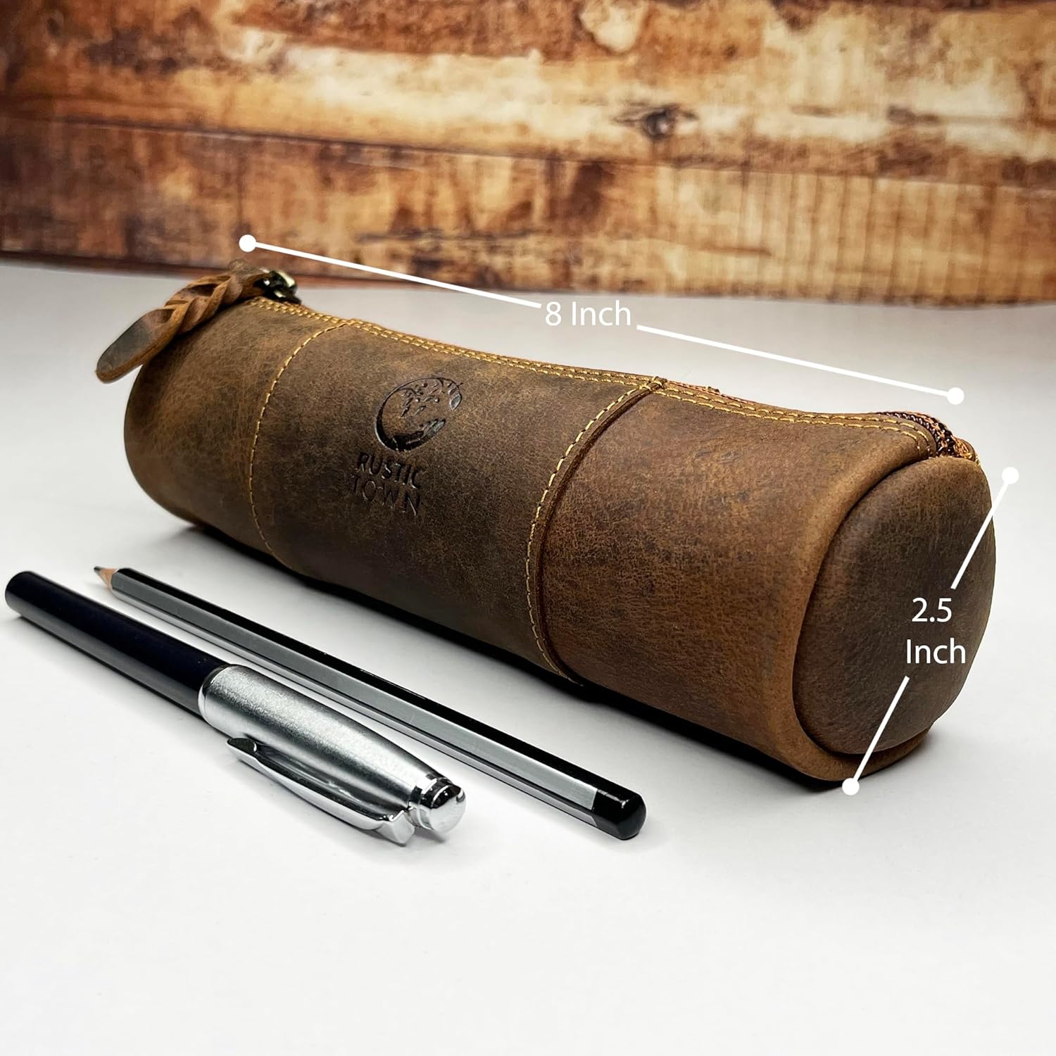 Leather Pencil Case with Full  - Leatherwork Products recensione e prezzo