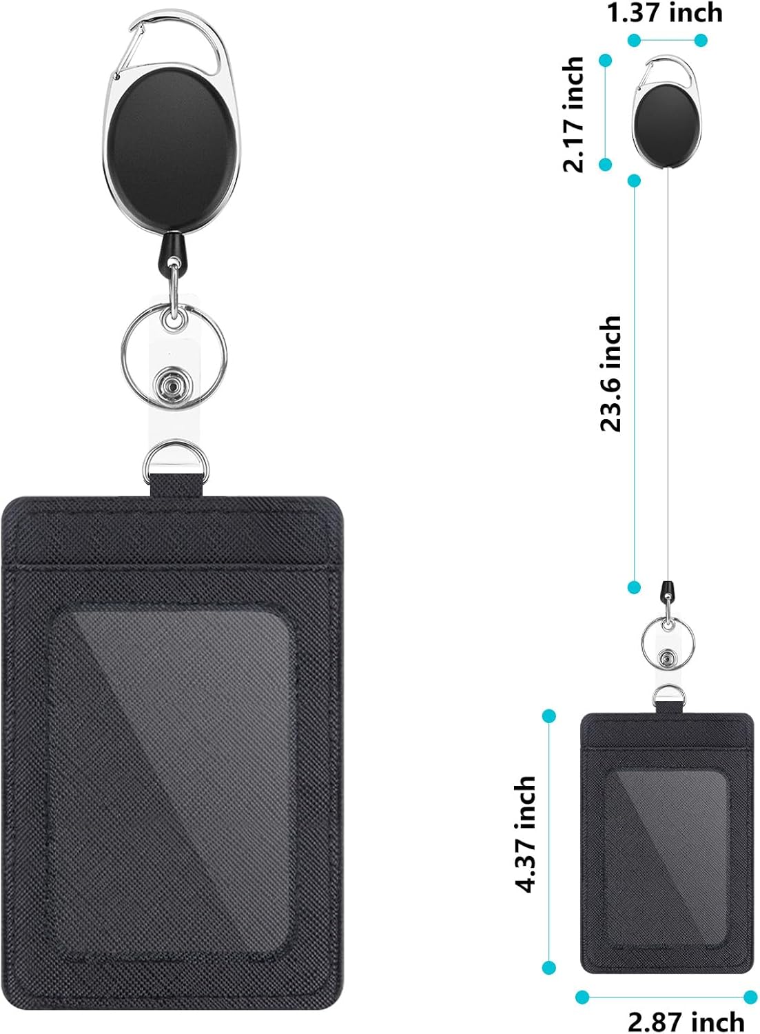 2 Pack Leather ID Badge Holder - Leatherwork Products recensione e prezzo