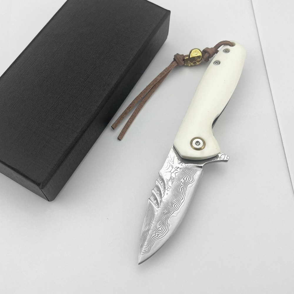 Damascus Blade Folding Pocket  - Bone Folder Tool recensione e prezzo