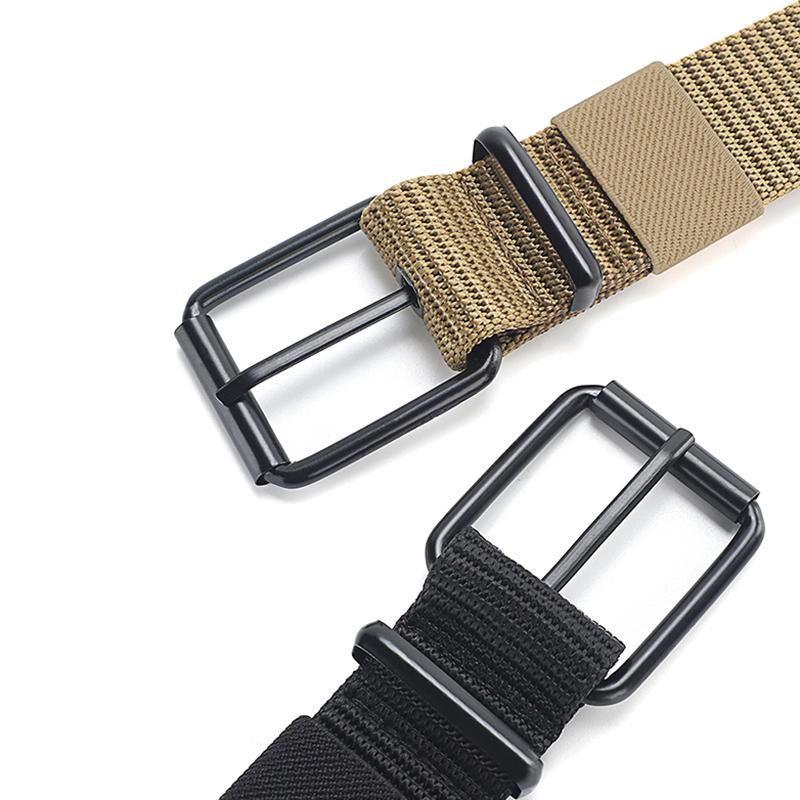 Men's Belt Porous Canvas Pin B - Leatherwork Eyelets recensione e prezzo