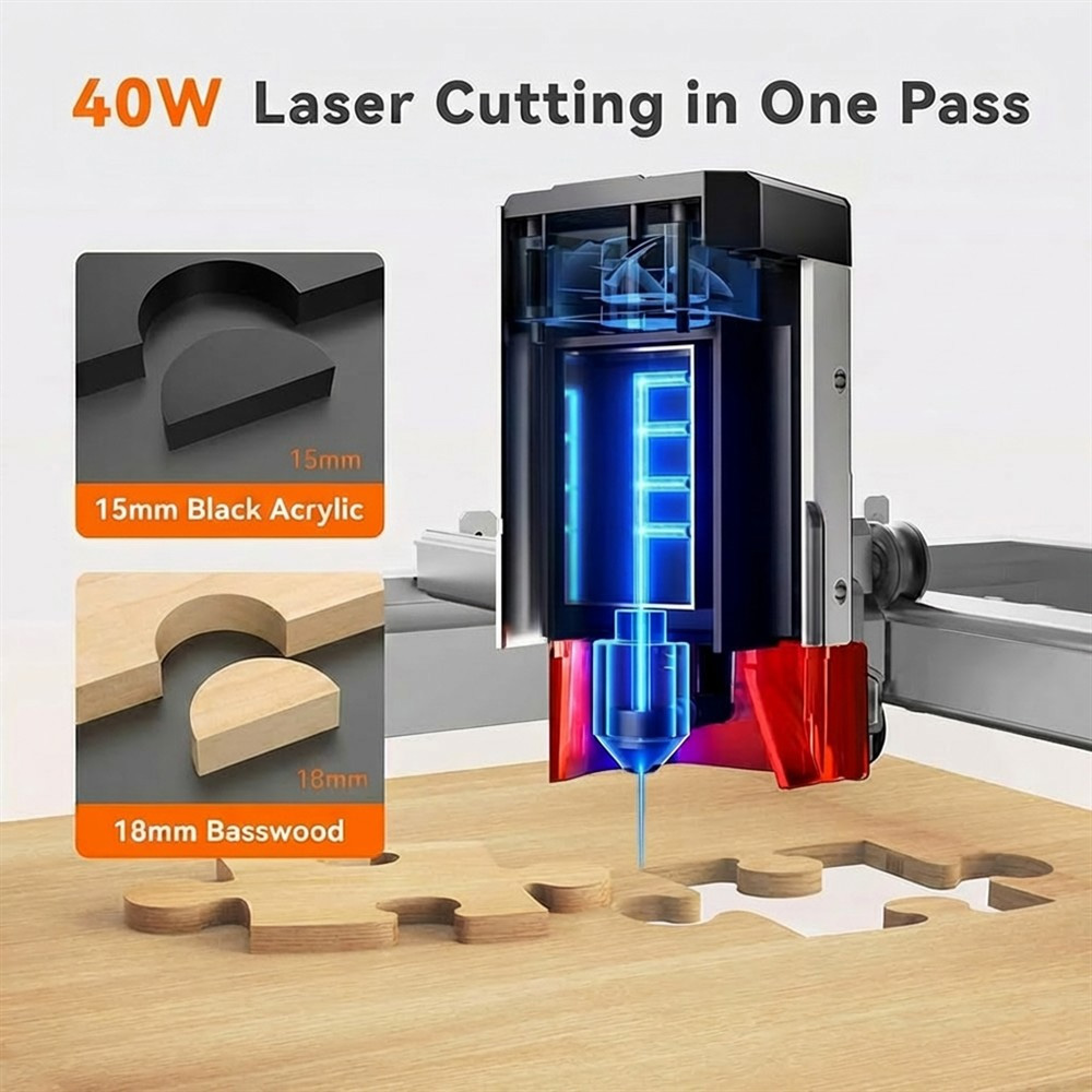 TOOCAA L2 40W AI Desktop Laser - Leatherwork Craft recensione e prezzo