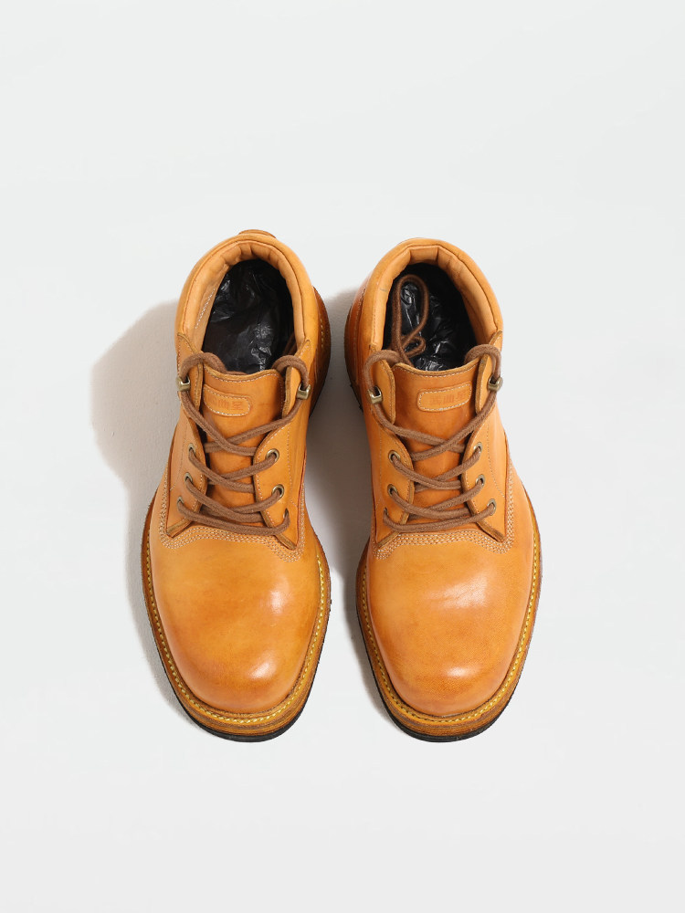 British Vintage Men Motorcycle - Leather Work Boots recensione e prezzo