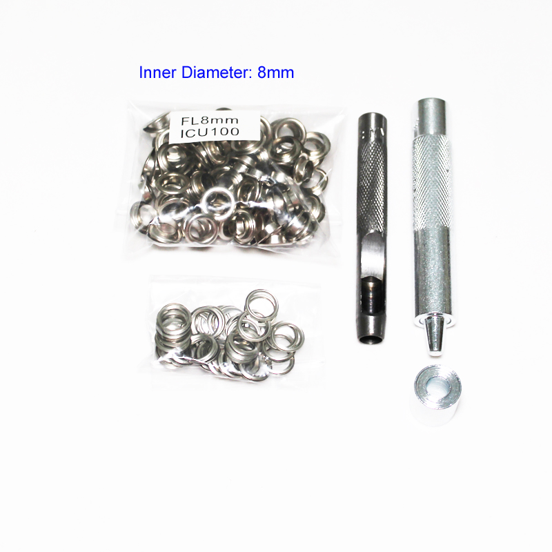 4mm-14mm 100 Set Silver Eyelet - Leatherwork Eyelets recensione e prezzo