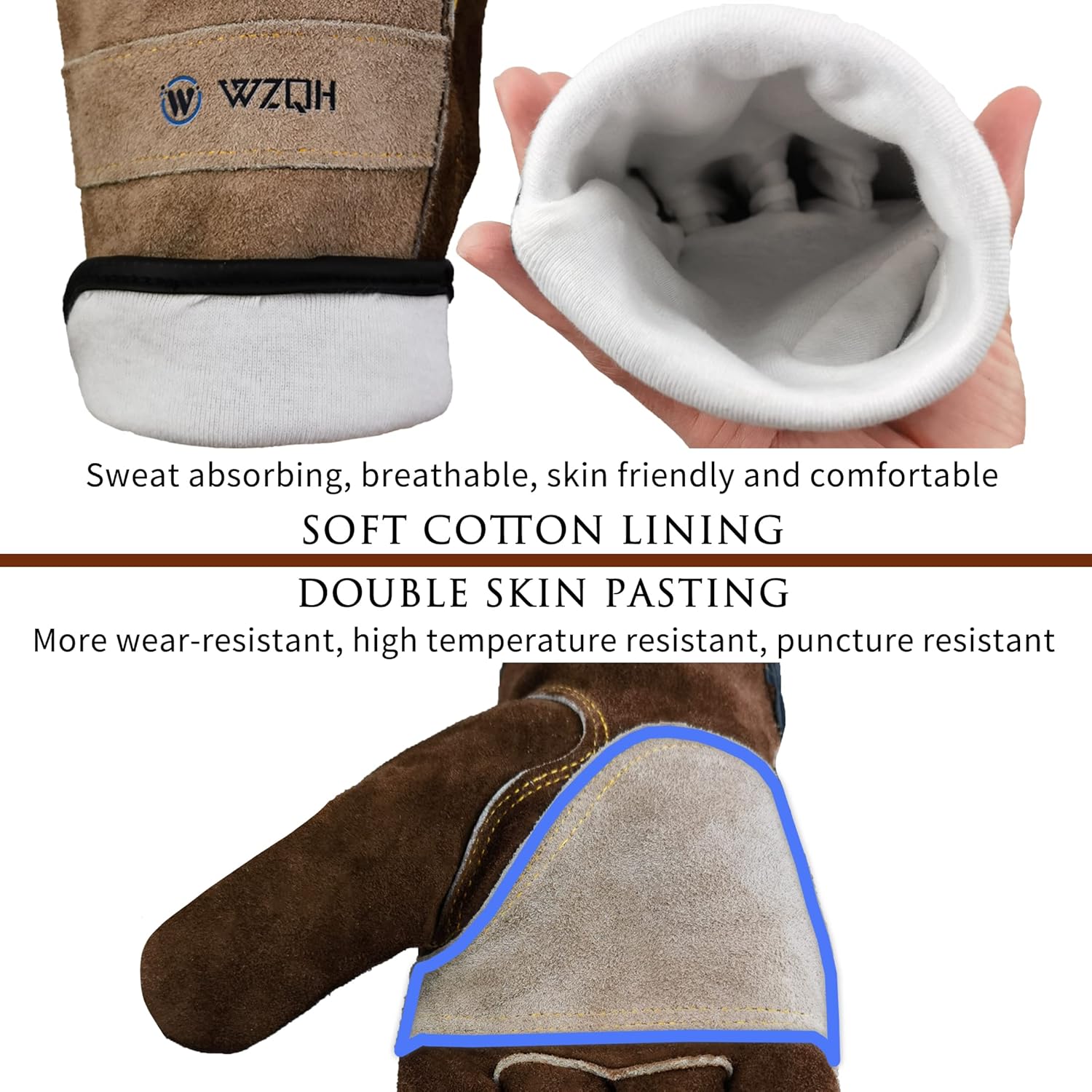 Leather Work Gloves for Men Wo - Leatherwork Products recensione e prezzo
