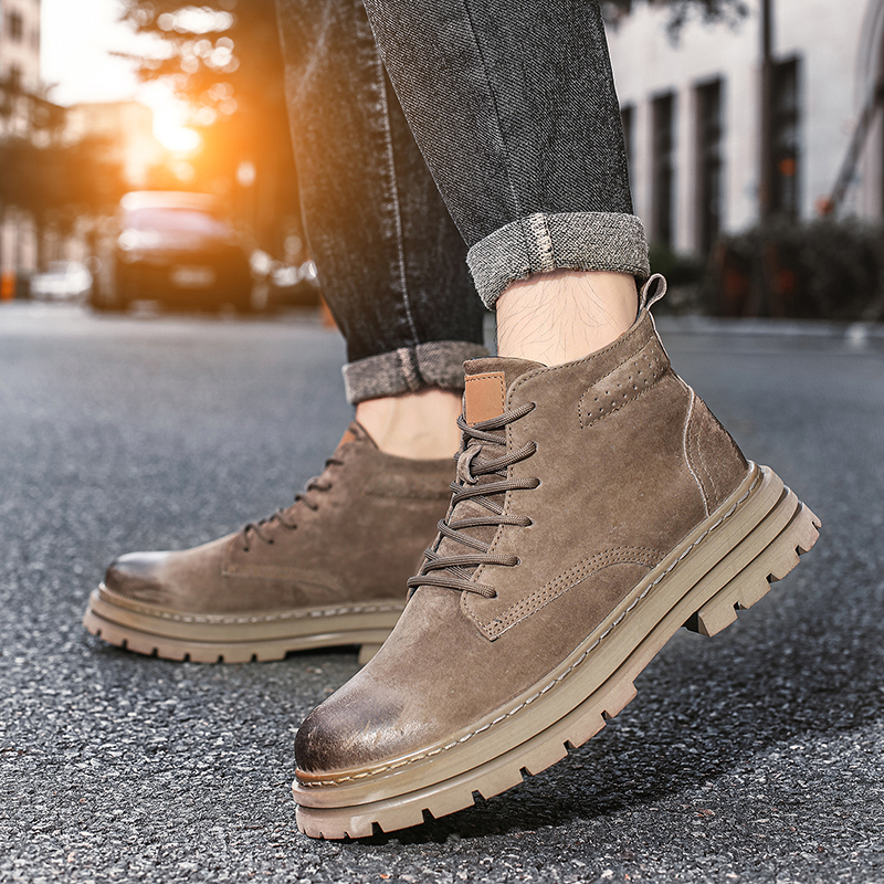 Genuine Leather Men Chelsea Bo - Leather Work Boots recensione e prezzo