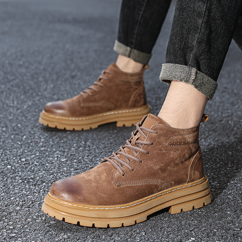 Genuine Leather Men Chelsea Bo - Leather Work Boots recensione e prezzo