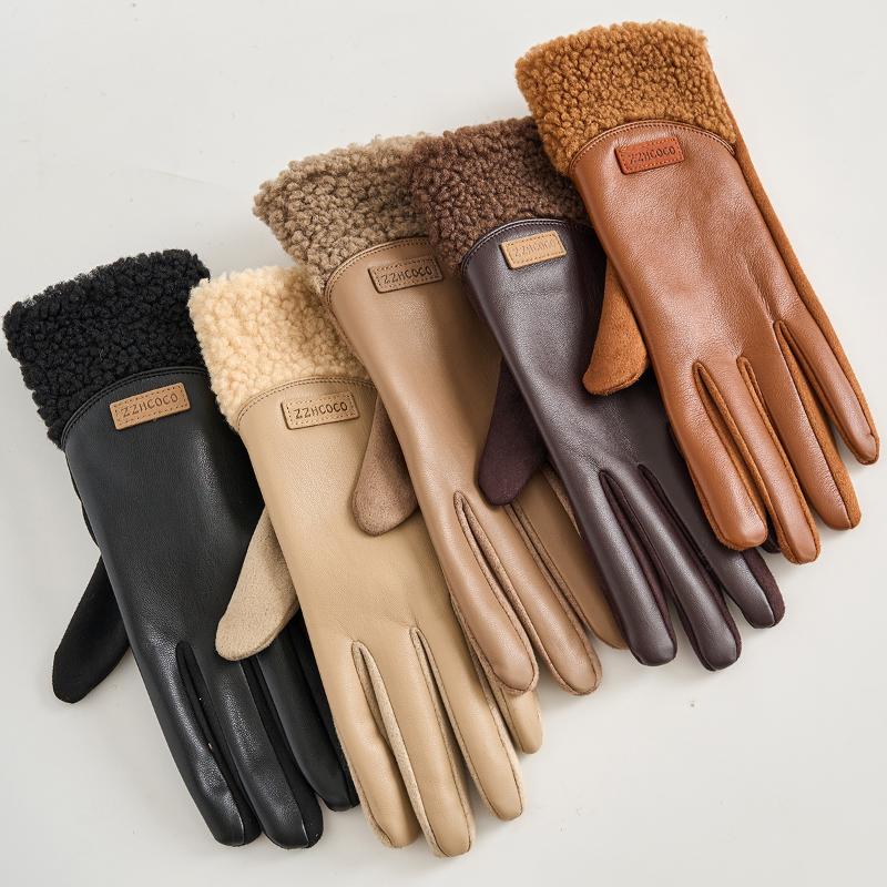 1Pair New Winter Thickened Fle - Leather Work Winter Gloves recensione e prezzo