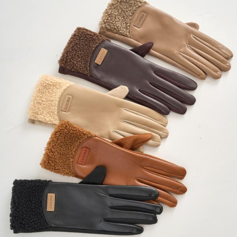 1Pair New Winter Thickened Fle - Leather Work Winter Gloves recensione e prezzo