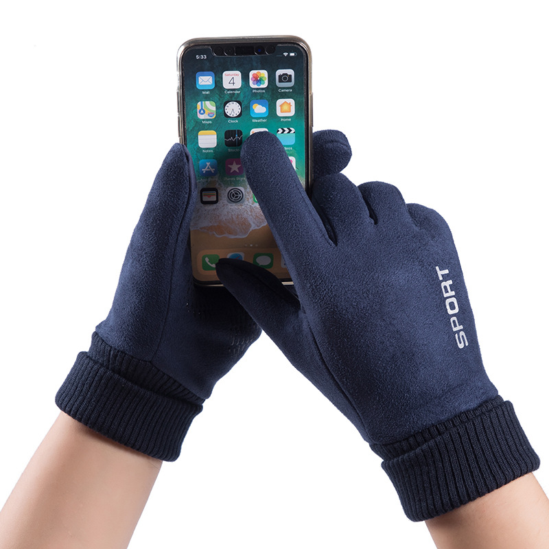 Men Winter Suede Leather Plush - Leather Work Winter Gloves recensione e prezzo