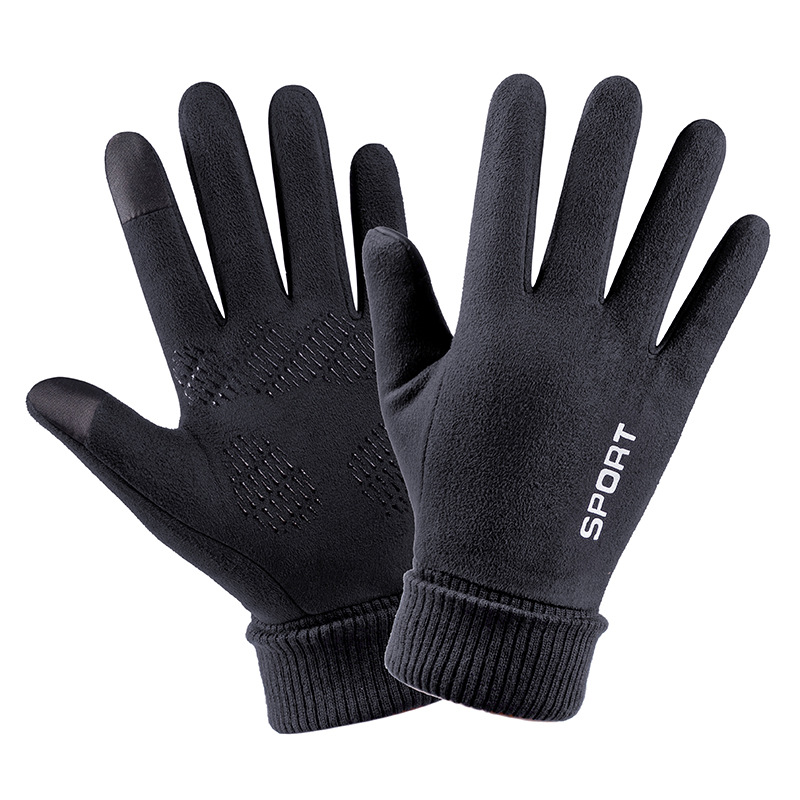 Men Winter Suede Leather Plush - Leather Work Winter Gloves recensione e prezzo